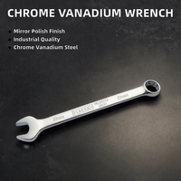 Clé combinée en acier au chrome-vanadium CR-V, polie miroir, clé métrique, outil à main OEM, réparation automobile professionnelle