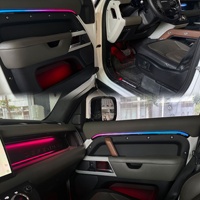 Éclairage d'ambiance pour voiture Land Rover Defender 2020-2025, 6 en 1, éclairage d'ambiance RGB pour voiture, commande par application, kit d'éclairage d'ambiance pour voiture