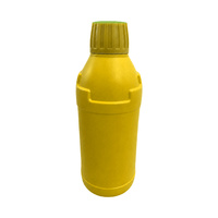 Bouteille de détergent vide cylindrique mate de 1000 ml en PEHD avec poignée latérale, vente en gros, logo personnalisé pour liquide de nettoyage et bouchon à vis