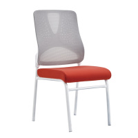 Chaise de formation ergonomique en maille grise, directement de l'usine, avec pieds antidérapants pour les conférences, la formation et les études