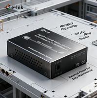 Convertidor de Medios Gigabit Ethernet RJ45 a Ranura SFP 10/100/1000Mbps Fibra Óptica de 80km