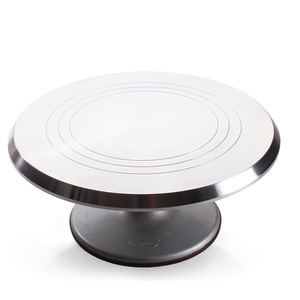 ฐานหมุนเค้กอะลูมิเนียมอัลลอยคุณภาพสูง ขนาด 12 นิ้ว สำหรับตกแต่งเค้ก - Product Image 2