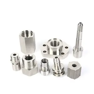Custom OEM Engineering Machinery Stainless Steel Crafts Precision Machinery Parts Connection Flange Thread Shaft