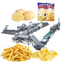 Ligne de production entièrement automatique de frites, machine à fabriquer des frites, ligne de transformation de frites surgelées