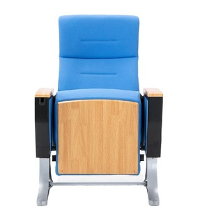 Chaise de théâtre Hechuang Poetry HC-P674 avec accoudoirs en bois pour auditorium, salle de conférence, utilisation en cinéma - Product Image 1