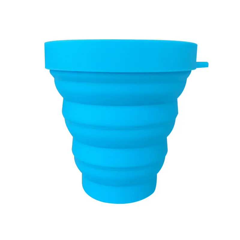 Newest Foldable Silicone Cup Coffee Tea Silicone Cup Custom Portable Foldable Silicone Cups