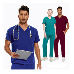 42019 Unisexe, le meilleur vendeur, uniforme médical personnalisé, uniforme médical respirant, uniforme médical d'hôpital, uniforme d'infirmière - Product Image 1