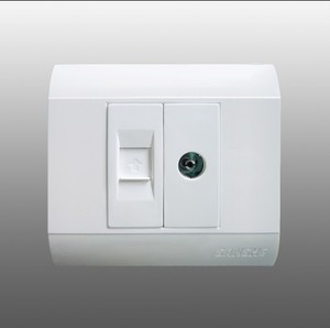 Sanshe - Interruttori e Prese Elettriche Serie T di Alta Qualità, Stile Turco, per TV, Computer e Campanello - Product Image 4