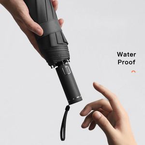 New Creative Fully Automatic Led Flashlight Black Glue Sun <b>Umbrella</b> - Product Image 4