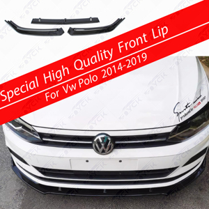 Bộ Dụng Cụ Cơ Thể Splitter Phía Trước Môi Phụ Kiện Xe Hơi Cho Volkswagen 14-19 Polo Sửa Đổi Ba Phần Phía Trước Môi - Product Image 1