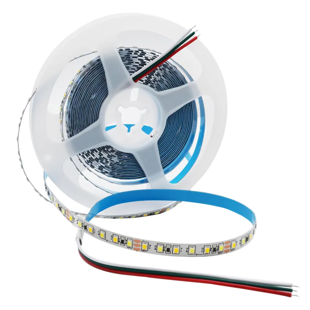 Tira de luces LED SMD2835 flexible CCT Dinámico sintonizable 2700K a 6500K Atenuación CRI RA90 Luces de tira LED de temperatura de doble color