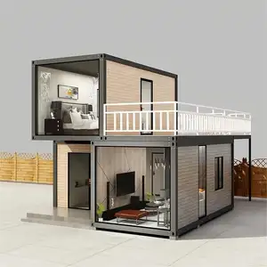 镀锌钢分离集装箱框架20英尺40英尺预制模块化微型家用集装箱房