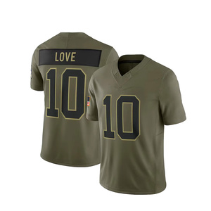 Maglia Salute 2026 # 10 amore # 17 Allen # Maglia da Football Americano 26 Barkley, Nuova Cucitura - Product Image 2