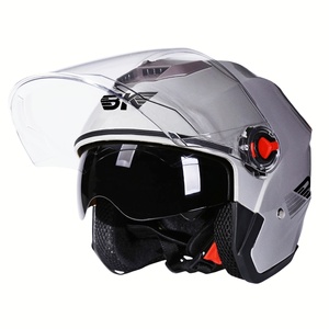 Vente flash - Casques de <span class=keywords><strong>moto</strong></span> unisexes en ABS, <span class=keywords><strong>casque</strong></span> demi-face pour adultes, hommes, femmes, motocross, accessoires de <span class=keywords><strong>moto</strong></span> - Product Image 5
