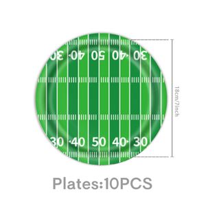 Platos de Papel Desechables Personalizados con Temática de Fútbol para Fiestas Deportivas, Reuniones, Fiestas de Cumpleaños - Product Image 4
