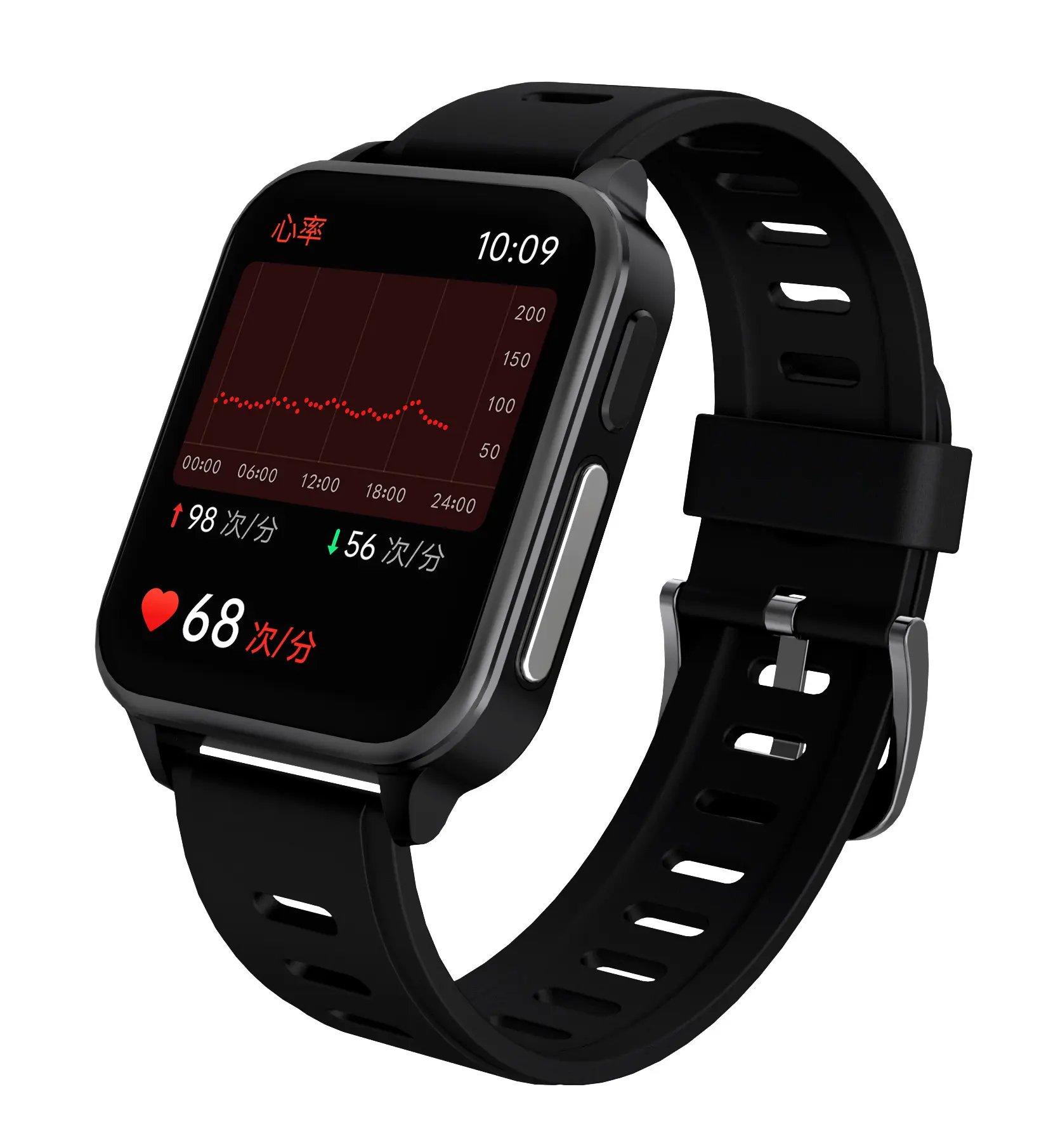 Relógio Inteligente de Grau Médico CFDA Dados Precisos ECG Sanguíneo SPO2 Freqüência Cardíaca Frequência Respiratória Monitoramento do Sono Pure Health Watch