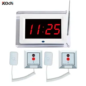 Sistema de interfone de chamada enfermeira sem fio, melhor preço para dispositivos de chamada enfermeira K-200CD + K-W2-H
