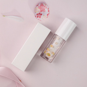 Huile à lèvres hydratante de Noël personnalisée en usine avec une grande brosse, à l'huile de Jojoba, pour tous types de peau, couleur pour les fêtes - Product Image 4