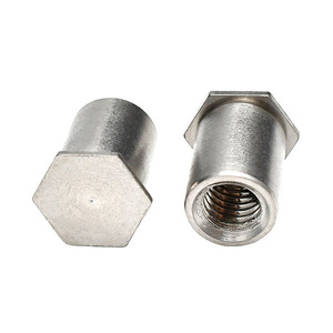 Separadores Autoperforantes de Cabeza Hexagonal M3, Rosca Fina, Diámetro de la Tapa de 10 mm, Acero al Carbono Galvanizado, Fijaciones para Chapa Metálica - Product Image 3