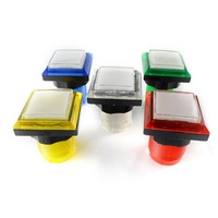 Tombol persegi vertikal Arcade Video yang dioperasikan dengan koin permainan Fire Link-1 tahun garansi plastik 33*33mm tombol