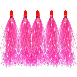 Flash Shiner con testa <span class=keywords><strong>di</strong></span> piombo pesca Jig Mylar Flash Teaser coda pesca Flash gonne esche per capelli - Product Image 6