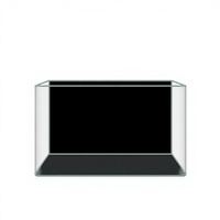 Aquarium Moderne pour Salon, Sans Cadre, Courbé, Petit, Ultra-transparent, en Plastique Acrylique Durable et Écologique