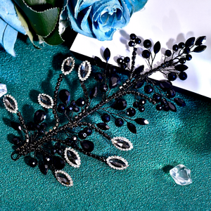 Accesorios de Boda Europeos y Americanos, Peineta de Novia con Pedrería, Tocado de Dama de Honor, Diadema Brillante para Fiesta - Product Image 6