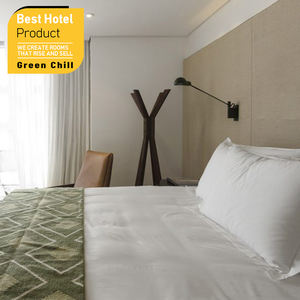 Sophisticated Boutique Hotel <b>Vanity</b> <b>Table</b> Sleek Surface Built-In Mirror Drawer Storage Bedroom Beauty Station - Product Image 1