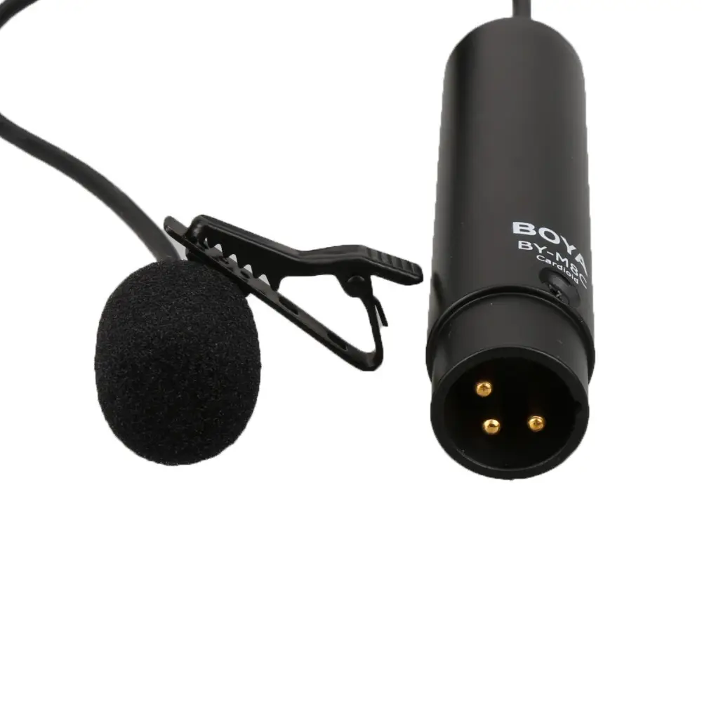 Boya BY-M8C Cardioid Xlr Lavalier Microfoon Voor Sony XR550E XR520E XR350E XR160E SX85E Pentax GH4 Camcorder Zoom Audio Recorder