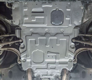 แผ่นกันกระแทกใต้ท้องเครื่องยนต์แบบ 3 มิติ ผลิตจากเหล็กและอะลูมิเนียม สำหรับรถยนต์ออดี้ A6L A7 ปี 2013-2018 - Product Image 2