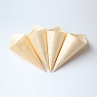 Eco-friendly Birch Cone Compostable Packaging Suitable for Deli Foods, Popcorn, and Nut Snacks
