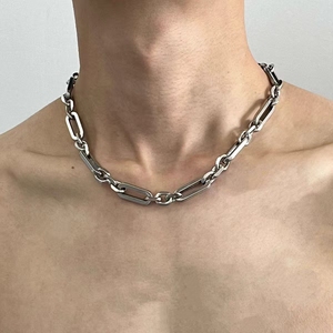 Vaf 50 + 5cm dài và ngắn khóa tay lắp ráp Vòng cổ thép không gỉ handmontierte halskette collier lắp ráp A La chính - Product Image 2