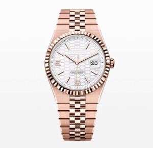 Montre automatique mécanique de qualité supérieure, cadran de 40 mm, acier 904L, mouvement 7315, or rose, motif nid d'abeille, montre de plongée - Product Image 1