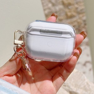 Nouvel étui minimaliste transparent pour écouteurs <span class=keywords><strong>AirPods</strong></span> Pro 3 avec pendentif raffiné, protection intégrale, vente en gros - Product Image 4