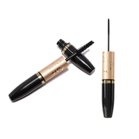 Mascara personnalisé oem cosmetics double tête waterproof slim 4d mascara de marque privée