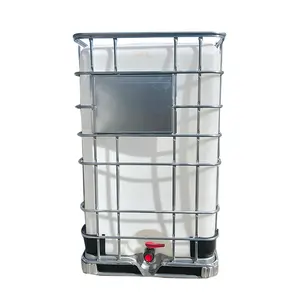 Stackable storage metal 1500l galvanized Stainless steel frame ibc tanks for chemical and acid solutions