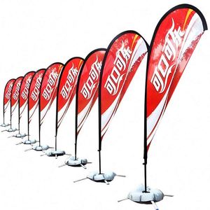 Factory Price Outdoor Flying Standard Advertising <b>Flags</b> Promotion Feather Beach <b>Flag</b> - Product Image 1