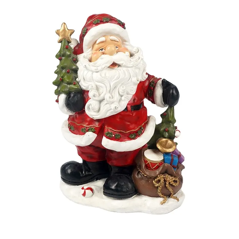 Рождественские украшения из смолы, статуэтка Санта-Клауса, статуэтка, настольный декор, поделка из смолы, кукла Санта-Клауса, подарок
