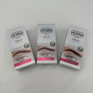 Nouveau style Kit <span class=keywords><strong>de</strong></span> teinte <span class=keywords><strong>de</strong></span> sourcils <span class=keywords><strong>de</strong></span> haute qualité entièrement naturel SEMI PERMANENTHENNA BROW DYE COLOR CREAM Eyelash & Sourcils - Product Image 1