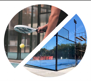 Meilleure vente Standard tape <span class=keywords><strong>Padel</strong></span> Court de tennis avec clôture en treillis métallique Paddle Court <span class=keywords><strong>Terrain</strong></span> <span class=keywords><strong>Padel</strong></span> avec prix d'usine - Product Image 3