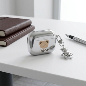 Custodia placcata Bear Cover per Air Pods Pro custodia morbida protetta <span class=keywords><strong>Apple</strong></span> 3 Dandy Bluetooth 2 Cover per cuffie custodia Anti-caduta Wireless - Product Image 1