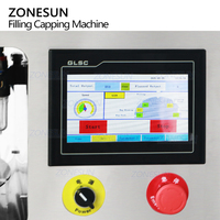 ZONESUN ZS-SVFC1P automatique bureau rotatif Servo Rotor pompe Sauce Ketchup confiture Gel pâte bec poche remplissage capsulage Machine
