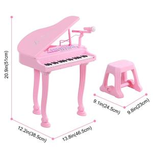 Piano <span class=keywords><strong>de</strong></span> Juguete <span class=keywords><strong>de</strong></span> Plástico <span class=keywords><strong>de</strong></span> 37 Teclas - Instrumento Musical <span class=keywords><strong>de</strong></span> Educación Temprana para Bebés con Micrófono y Taburete - Regalo Perfecto para Niños <span class=keywords><strong>de</strong></span> 2 a 7 Años - Product Image 2