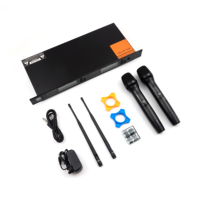 Microphone sans fil UHF VM860, système de microphones portatifs longue portée pour performances scéniques professionnelles