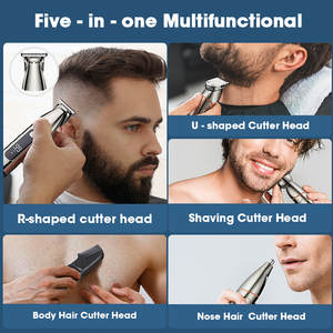 Resuxi LK-892 5-in-1 Mens râu grooming Set từ cắt đầu toàn bộ cơ thể rửa tóc tông đơ 4 hạn chế Lược - Product Image 2