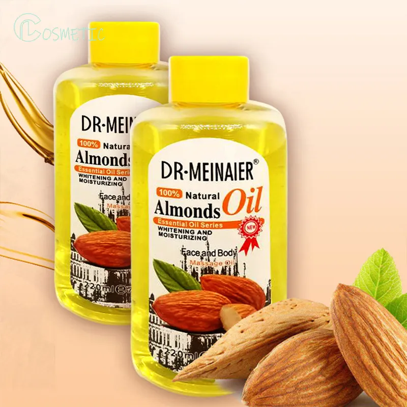 Vendita calda olio di mandorle sbiancante cura della pelle nutrire viso e corpo alleggerimento incandescente Anti rughe massaggio olio essenziale