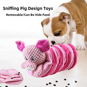 2025 nuovo arrivo giocattoli per annusare cani da compagnia disegno di maiale d'anatra che annusa cibo che perde giocattoli di addestramento interattivi per cani all'ingrosso - Product Image 2
