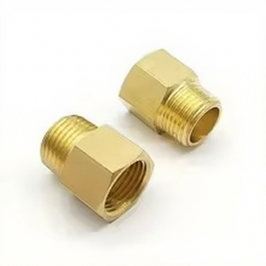 Conector de latón fundido a medida OEM/ODM, superficie lisa, alta presión, BSPT M 1/2 pulgada, niple galvanizado - Product Image 1
