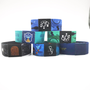 Pulseras Elásticas Personalizadas de Poliéster con Logotipo Impreso, de Alta Calidad, al por Mayor, con Logotipo Personalizado - Product Image 1