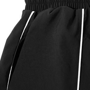 Black Side Stripe Track <b>Pants</b> Mens Loose Fit Windbreaker <b>Pants</b> Quick Dry Polyester Casual Joggers with Adjustable Drawstring - Product Image 4